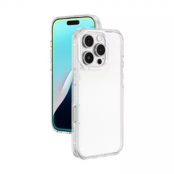 AMAZINGTHING Minimal Case for iPhone 16 Pro - Caurspīdīgs Silikona Aizmugures Vāciņš