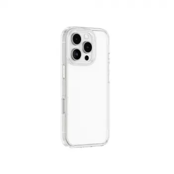 AMAZINGTHING Minimal Case for iPhone 16 Pro - Caurspīdīgs Silikona Aizmugures Vāciņš