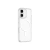 AMAZINGTHING Minimal Mag Case Silicone Case with Magnetic Ring for iPhone 16 - Caurspīdīgs