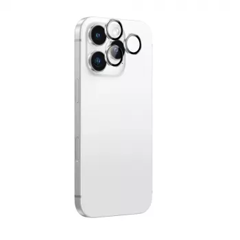 AMAZINGTHING AR 3 Lens Glass Full Clear rūdīta stikla kameras objektīva aizsargs iPhone 16 Pro / 16 Pro Max – caurspīdīgs
