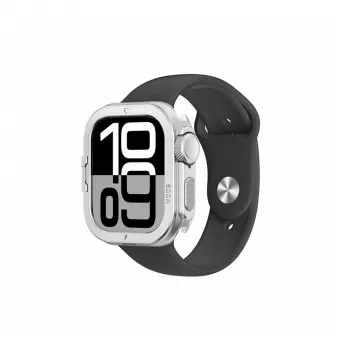 AMAZINGTHING Titan Pro metāla korpuss Apple Watch 11 46mm, alumīnija, sudraba