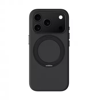 AMAZINGTHING Cloudie Case for iPhone 17 Pro Max ar statīvu - Melns