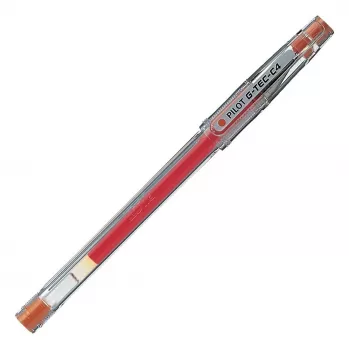 Pilot Pen G-Tec C4 0,4 mm Gel Rollerball Pen Transparent Barrel Black Ink