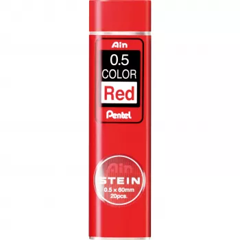 Pentel AIN STEIN sarkanā mehāniskā zīmuļa vads 0,5 mm Brilliant Color