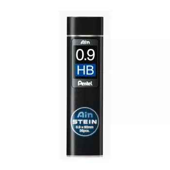 Pentel C279-HBO Super Hi-Polymer Lead Refills - 0,9 mm HB - Black - 36 Tubes (540 Leads) - Grey Box