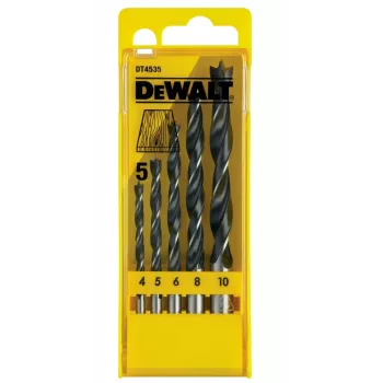 DEWALT DT4535 Brad Point Drill Bit Set 5 Pieces 4-10mm