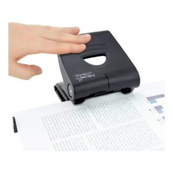 Rapesco 827-P PF827PB2 2 caurumu perforators, 30 lapām, melns