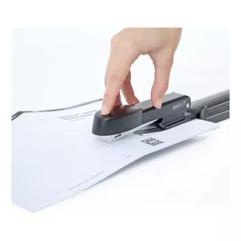 Rapesco Marlin garās rokas metāla skavotājs – 25 lapas – melns – plakana skavošana – metāls – 47 mm – 386 mm