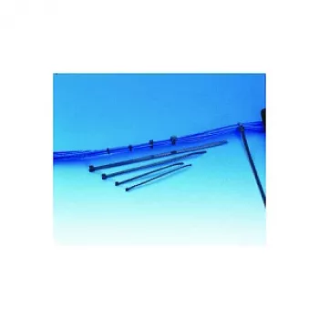 HellermannTyton T30LL Saites - Poliamīds 6.6 - Melns - 290 mm x 3,5 mm - 100 iepakojums