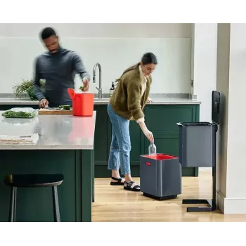Joseph Joseph Waste Bin Totem 60 L Grey