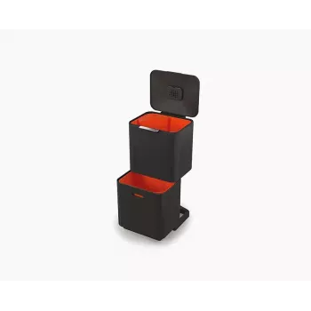 Joseph Joseph Totem Max 60L Black Waste & Recycling Bin