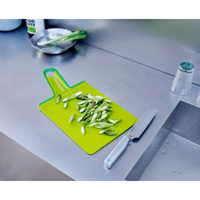 Joseph Joseph Chop2Pot Plus zaļš salokāms griešanas dēlis