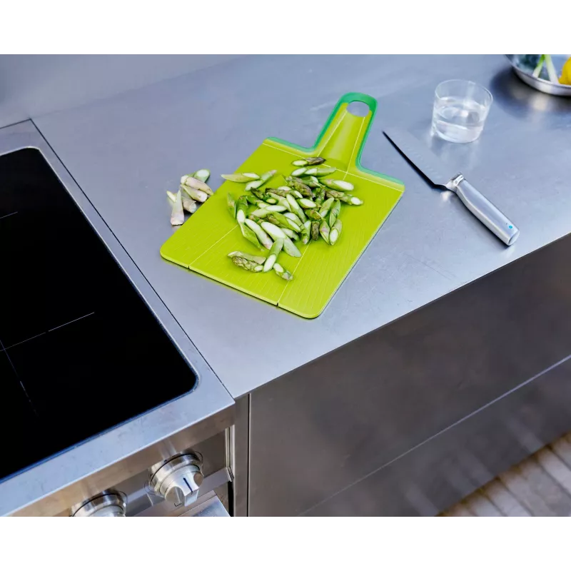 Joseph Joseph Chop2Pot Plus zaļš salokāms griešanas dēlis