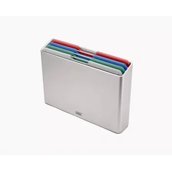 Joseph Joseph Folio Steel L Griešanas dēļu komplekts, 4 dēļi, sudrabs