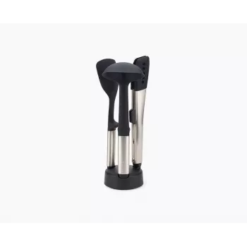 Joseph Joseph Elevate Fusio 3-Piece Stainless Steel Utensil Set with Compact Stand
