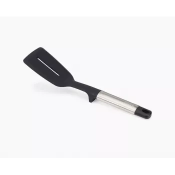 Joseph Joseph Elevate Stainless-Steel Silicone Slotted Turner - Black/Grey