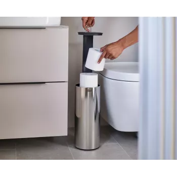 Joseph Joseph EasyStore Luxe Stainless Steel Concealed Toilet Roll Holder