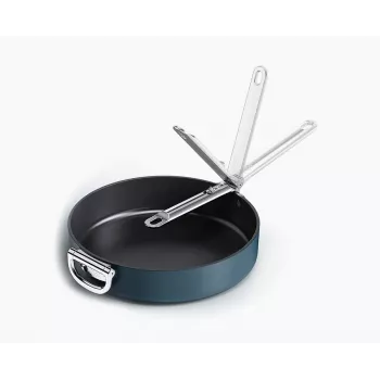 Joseph Joseph Space Fold Handle Ceramic Non-Stick 30 cm Blue Frying Pan