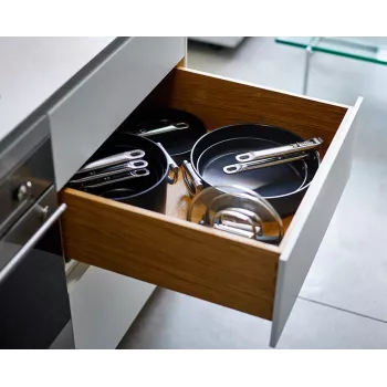 Joseph Joseph Space Fold Handle Keramiskais nepiedegošais 2-daļīgais zilo pannu komplekts
