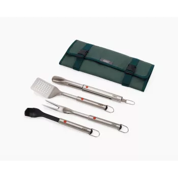 Joseph Joseph GrillOut 4-daļīgs BBQ instrumentu komplekts no nerūsējošā tērauda ar glabāšanas kasti