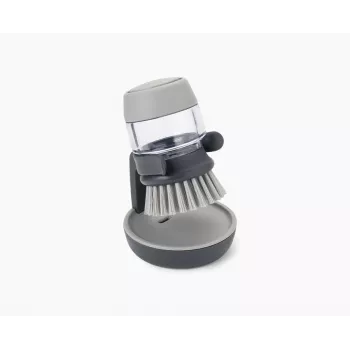 Joseph Joseph Palm Scrub Grey Washing Up Brush with Integrated Soap Dispenser