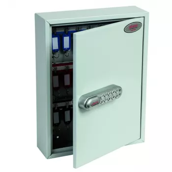 Phoenix Safe KC0601E Atslēgu skapis - Pelēks - 42 Āķi - Elektroniskā Slēdzene - Sienas Stiprinājums - 270 x 80 x 350 mm