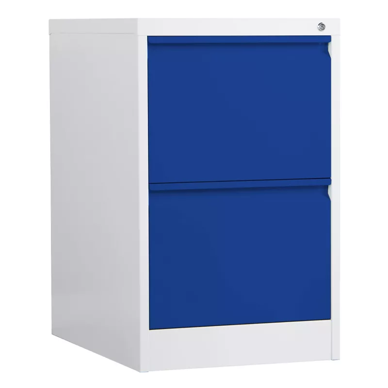Phoenix Safe FC1002GBK 2-Drawer Fire File Filing Cabinet, Blue