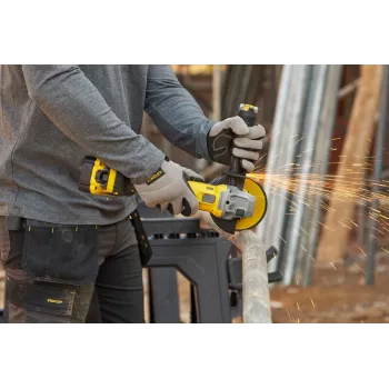 STANLEY Bezvada leņķa slīpmašīna 125mm V20 18V Tikai Instruments