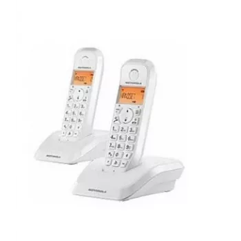 Motorola S1202 DECT Bezvadu Telefonu Komplekts 2 gab., Balts