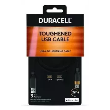 2-Power 2m USB-A to Lightning Cable - Black