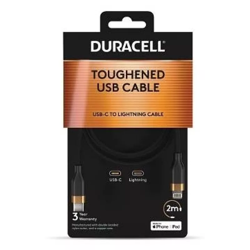 2-POWER 2m USB-C to Lightning kabelis - Balts - MFi sertificēts - 60W PD