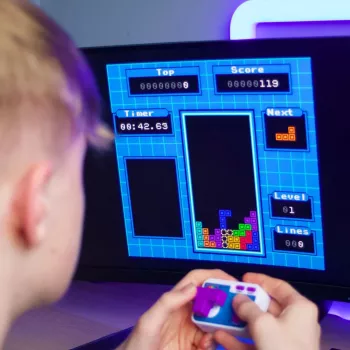 FIZZ CREATIONS Retro Arcade Tetris plug and play bezvadu pults konsole