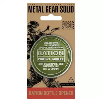 Fanattik Magnetic Back Bottle Opener Metal Gear Ration
