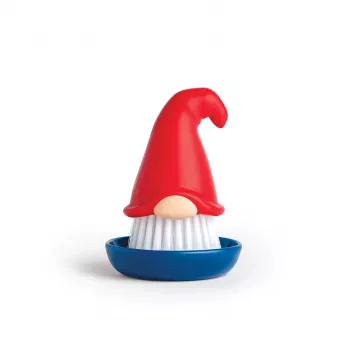 OTOTO Beardy Dish Brush - Novelty Kitchen Scrub Brush with Integrated Hanging Hole