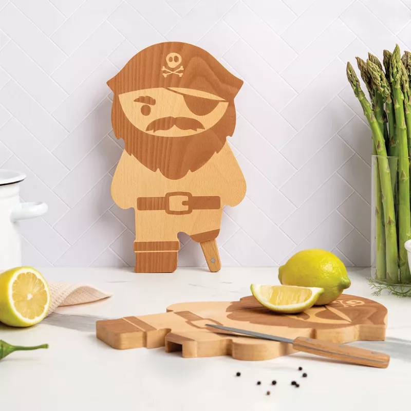 OTOTO Pirate Board Cutting Board & Knife Set