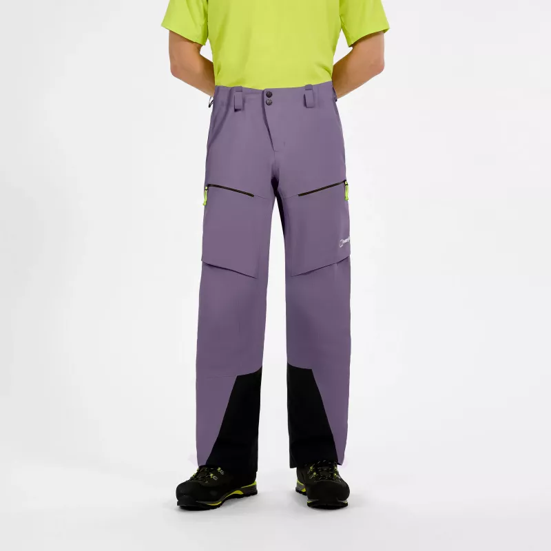 Berghaus Extrem Vanguard GTX vīriešu ūdensizturīgas apvalka bikses - Purple Planet, izmērs L
