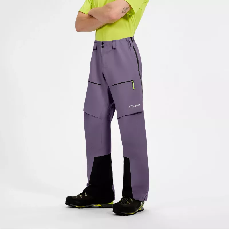 Berghaus Extrem Vanguard GTX vīriešu ūdensizturīgas apvalka bikses - Purple Planet, izmērs L