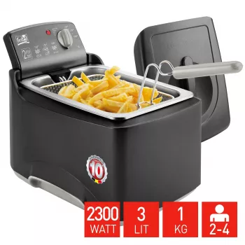Fritel Turbo SF 4176 fritier 3L 2,3kW nerūsējošais tērauds