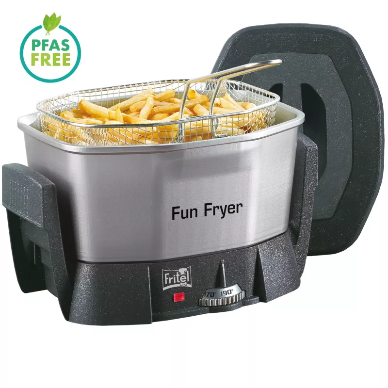 FRITEL Starter fritieris 1.5L 1400W melns/pelēks/sudraba