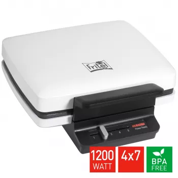 FRITEL WA 1230 Vafeļu dzelzs 4x7 Balta