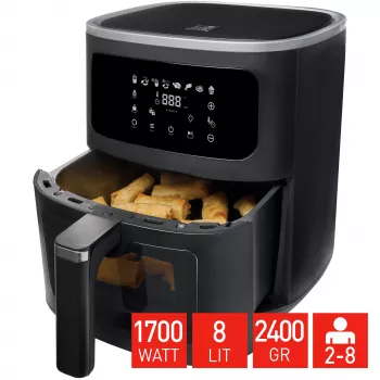 Fritel SnackTastic 7720 Airfryer 8L Melns