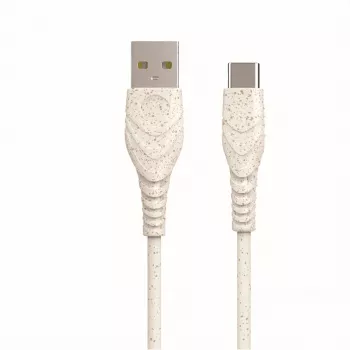 BIOND USB-A uz USB-C 3A 2M Lādēšanas un Datu Kabelis - Melns