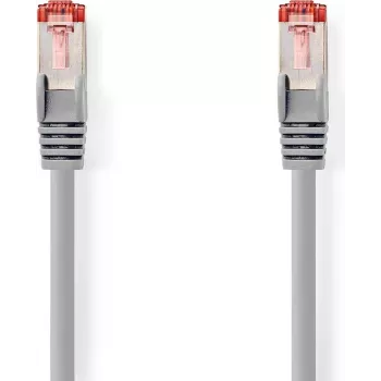Nedis CAT6 Network Cable RJ45 Male to RJ45 Male S/FTP 2,00 m Round LSZH Grey