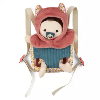 Lilliputiens Jeanne Baby Doll in Carrier with Hat 18m+