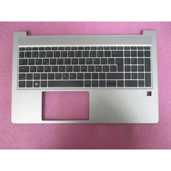 HP Cover Top ar tastatūru CP NoSD Belgian (M78508-A41) - Natural Silver