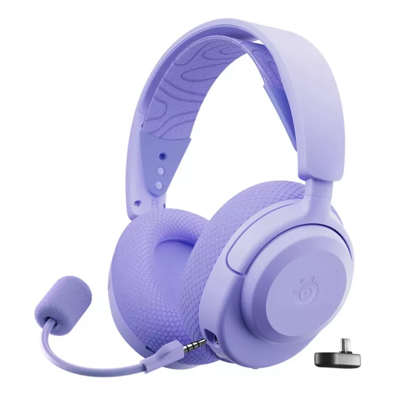 SteelSeries Arctis Nova 3 bezvadu spēļu austiņas, lavandas krāsā