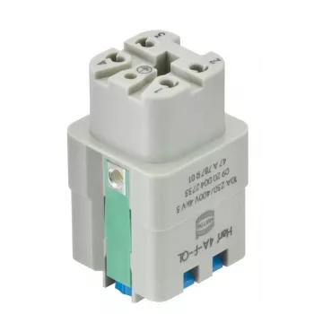 Harting Han A® sieviešu ieliktnis 4 kontakti Quick Lock 09200042733