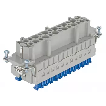 HARTING Han E® ES Press Industrial Connector Insert, Female, 24 Contacts, 16A, 500V