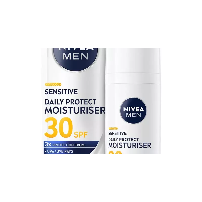 NIVEA Men Sensitive Daily Protect Mitrinošs Sejas Krēms SPF30 50ml