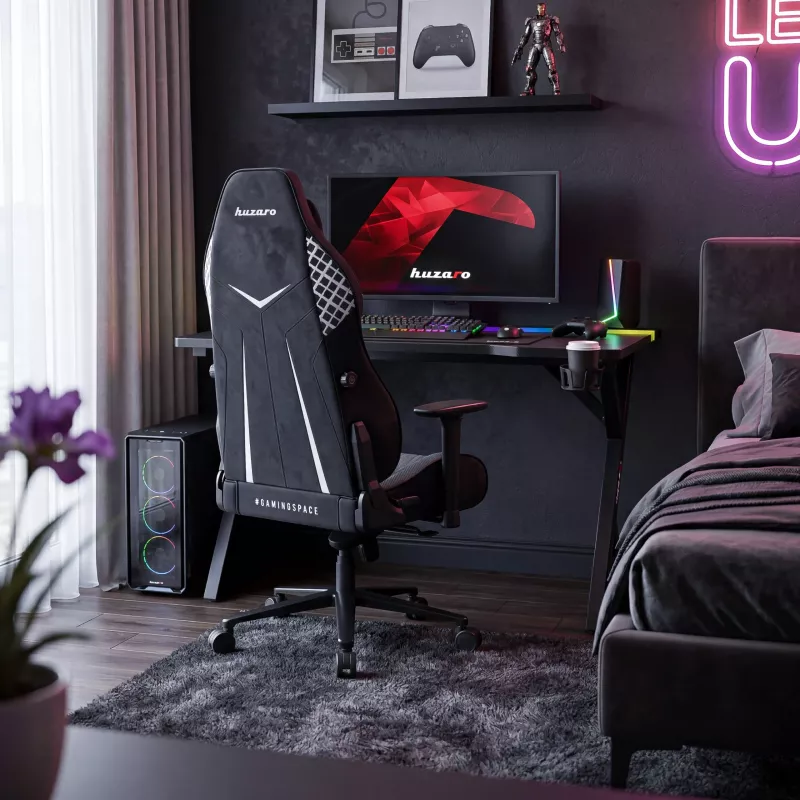 Huzaro Hero 2.4 RGB Black Gaming Desk